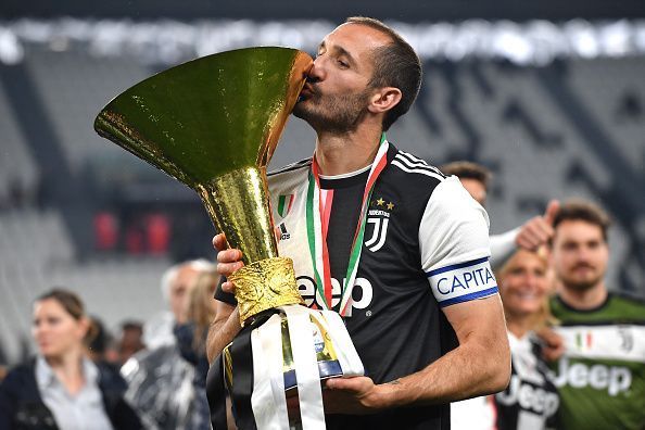 Chiellini captained Juventus to league glory last season
