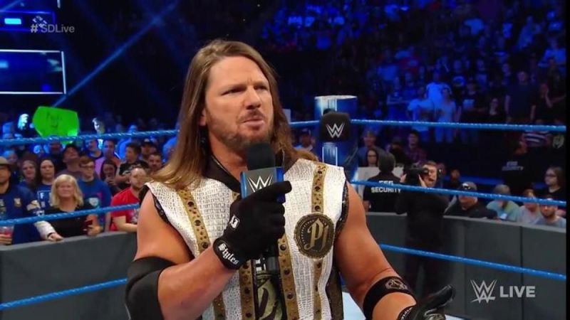 Raw&#039;s AJ Styles on SmackDown Live