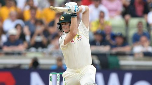 Steve Smith in action against England