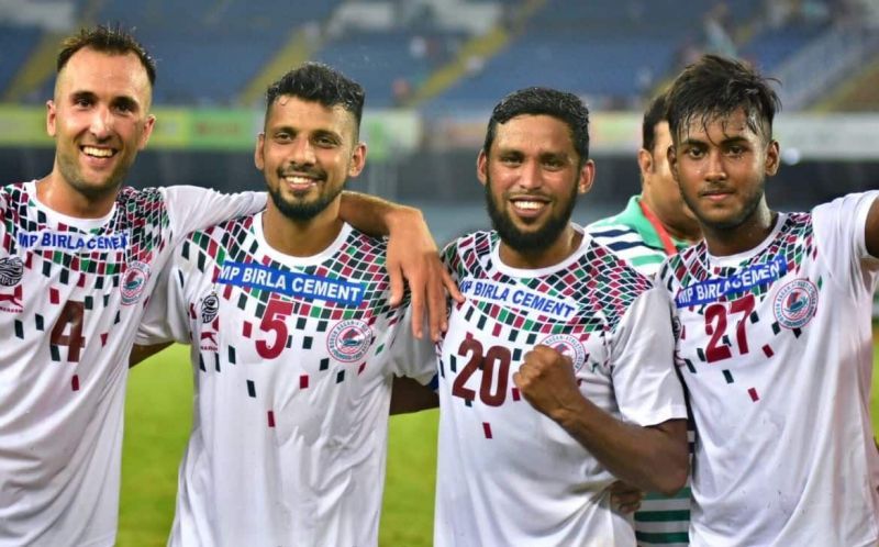 Sheikh Sahil (extreme right) has been the find of the season for Mohun Bagan this season