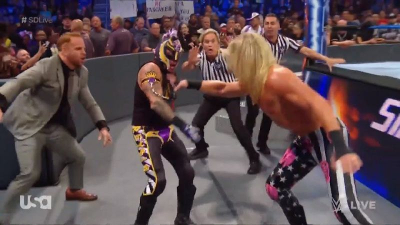 Dolph Ziggler attacked Rey Mysterio last night on SmackDown Live