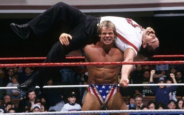 Lex Luger uses the Torture Rack