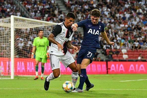 Joao Cancelo in action against Tottenham