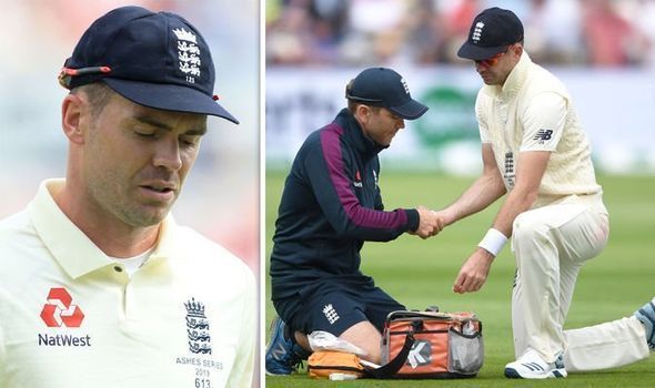 James Anderson's participation in the first Ashes Test was restricted to a mere 4 overs