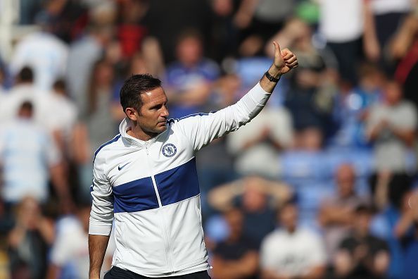 The man on a mission- Chelsea legend and current coach Frank Lampard.