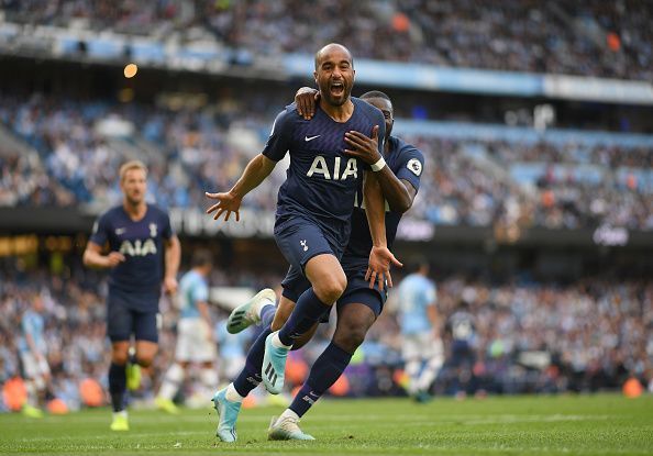 Tottenham Hotspur scorer Lucas Moura