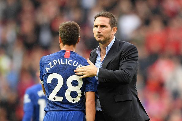 Lampard applauded the away fans who sung his name after the full-time whistle at Old Trafford