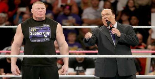 Brock Lesnar with Paul Heyman