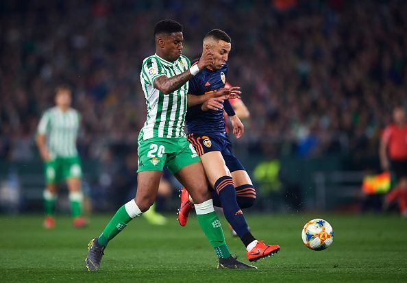Junior Firpo in action for Real Betis.