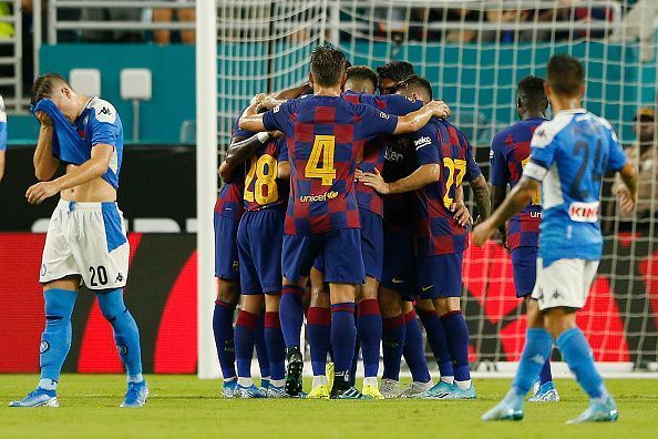 FC Barcelona defeated SSC Napoli 4-0