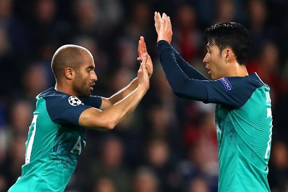 Son Heung-Min and Lucas Moura will test the Gunners' rearguard with their pace and trickery.