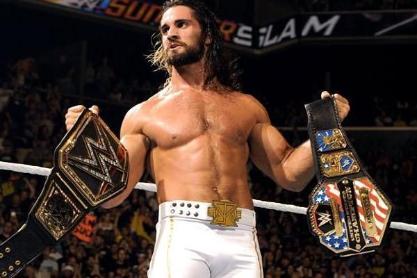 Seth Rollins defeated John Cena at SummerSlam 2015 to hold both the US title and the WWE title together