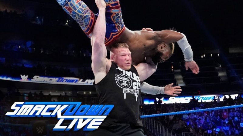 Brock Lesnar returned to SmackDown Live after almost 15 years and took out Kofi Kingston