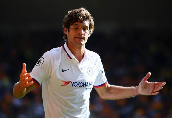 Marcos Alonso earned his first Chelsea start of the season.