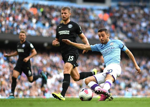 Bernardo Silva in action against Brighton in the 2019-20 season