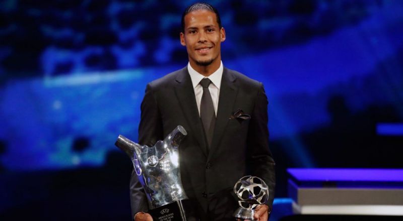 Van Dijk became the first defender to be named UEFA Best Men&#039;s Player of the Year