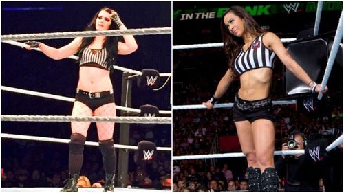 Paige and AJ Lee have been guest referees in the past