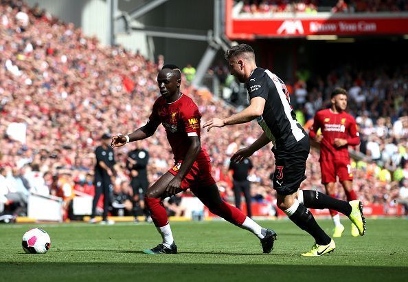 Paul Dummett stuck to his task well against Liverpool