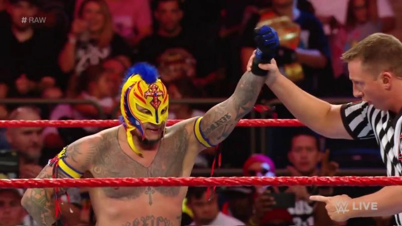 &Acirc;&nbsp;Rey Mysterio defeated Gran Metalik