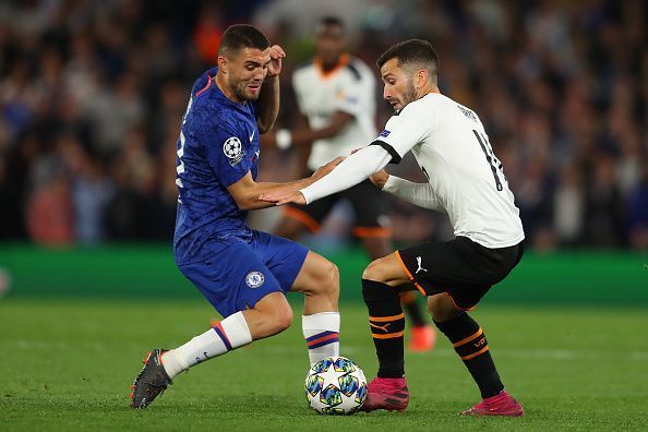 Kovacic&#039;s foul led to Valencia scoring from a set-piece.