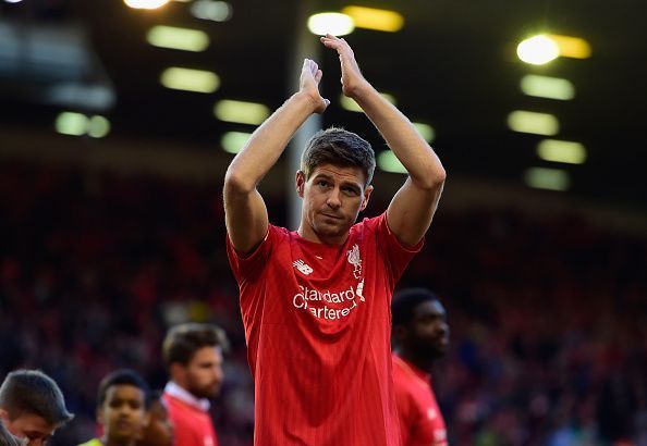 Steven Gerrard left Liverpool for LA Galaxy in 2015.