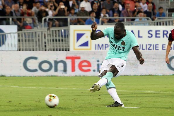 Romelu Lukaku was targeted during Inter&#039;s away game against Cagliari.