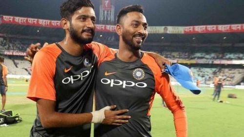 Khaleel Ahmed (left) and Krunal Pandya (right)