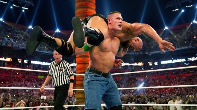 Image result for the rock vs john cena