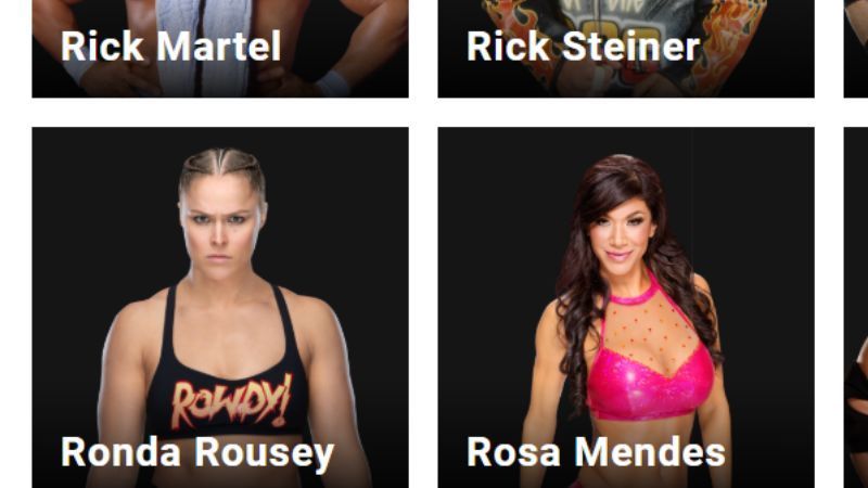 Ronda Rousey is now listed in the Alumni section