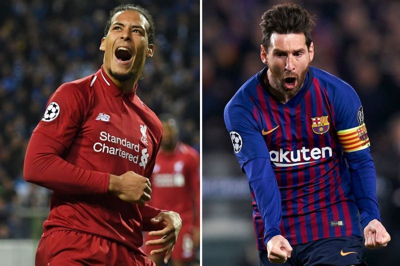 Virgil van Dijk and Lionel Messi