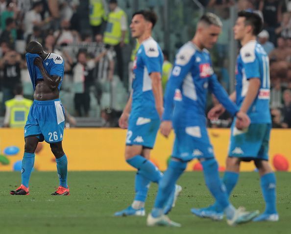Napoli let the game slip in the dying moments of the match