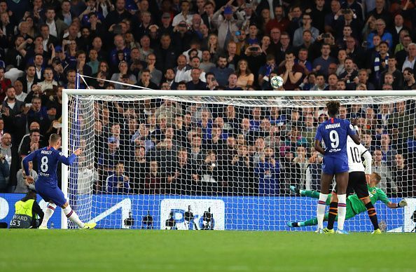 Barkley smashed his penalty against the bar