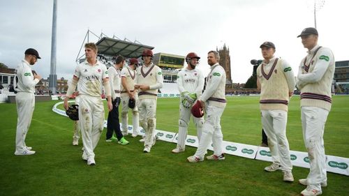 Somerset were edged out by Essex in the County Championship