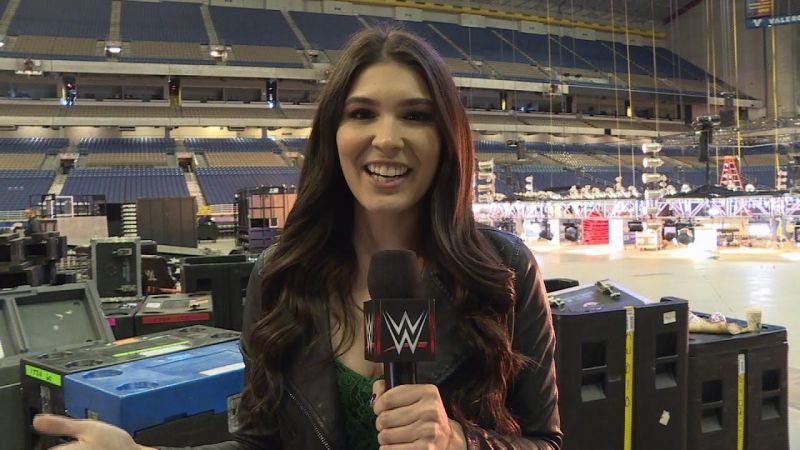 Cathy Kelly tripped over her lines when promoting Kushida&#039;s match on live TV last night