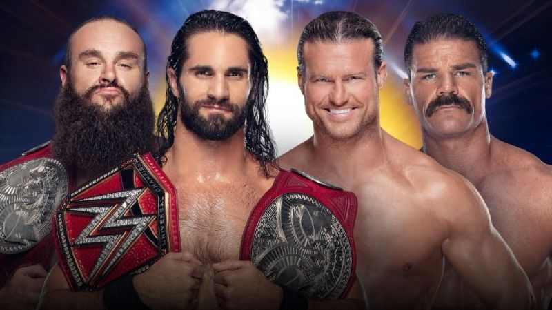 WWE RAW Tag Team Championship: Braun Strowman and Seth Rollins (c) vs Robert Roode and Dolph Ziggler