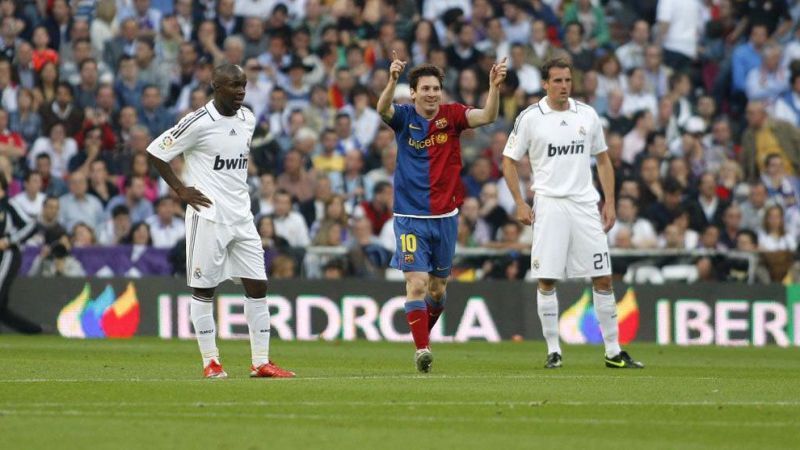 Messi starred in the 6-2 demolition of Real Madrid at the Bernabeu in May 2009