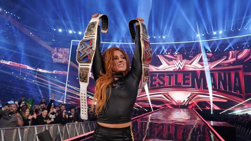 The Man closed out WrestleMania as the RAW and SmackDown Women&#039;s Champion