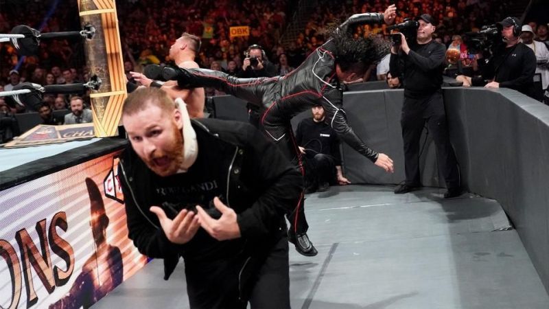 Sami Zayn and Shinsuke Nakamura at WWE Clash of Champions