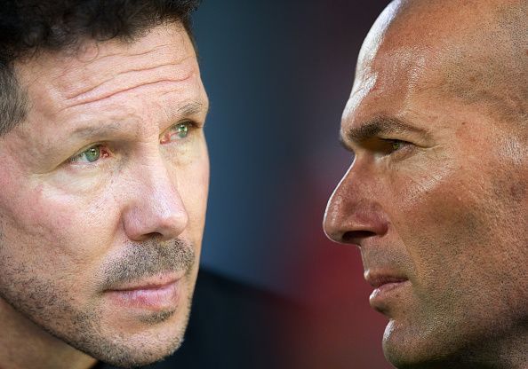 Diego Simeone and Zinedine Zidane