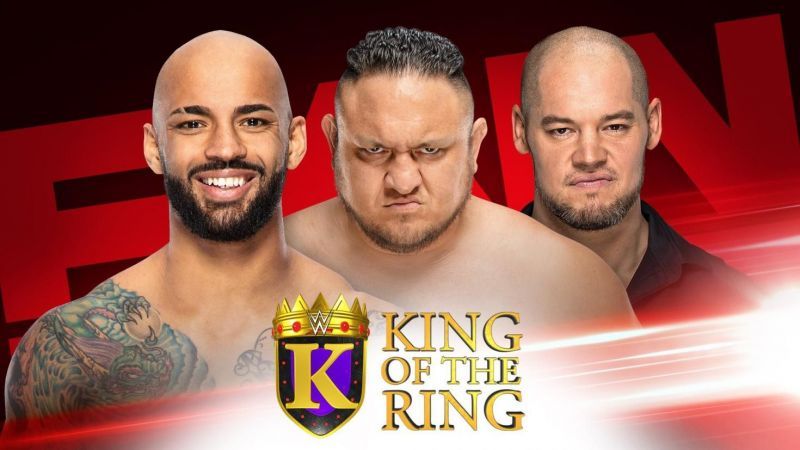 A triple threat match is set between Ricochet, Samoa Joe and Baron Corbin