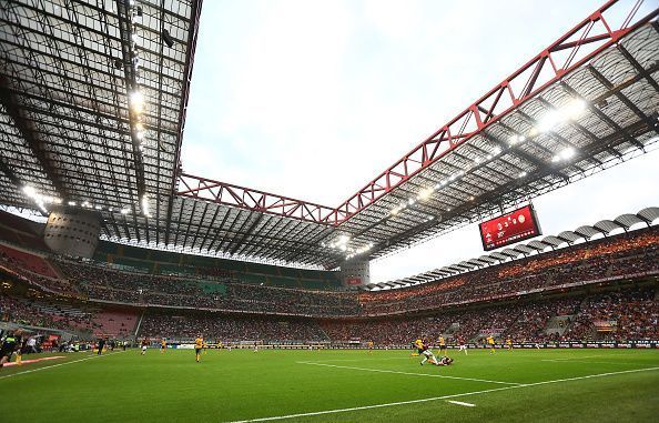 San Siro stadium, which is shared by AC Milan and Inter