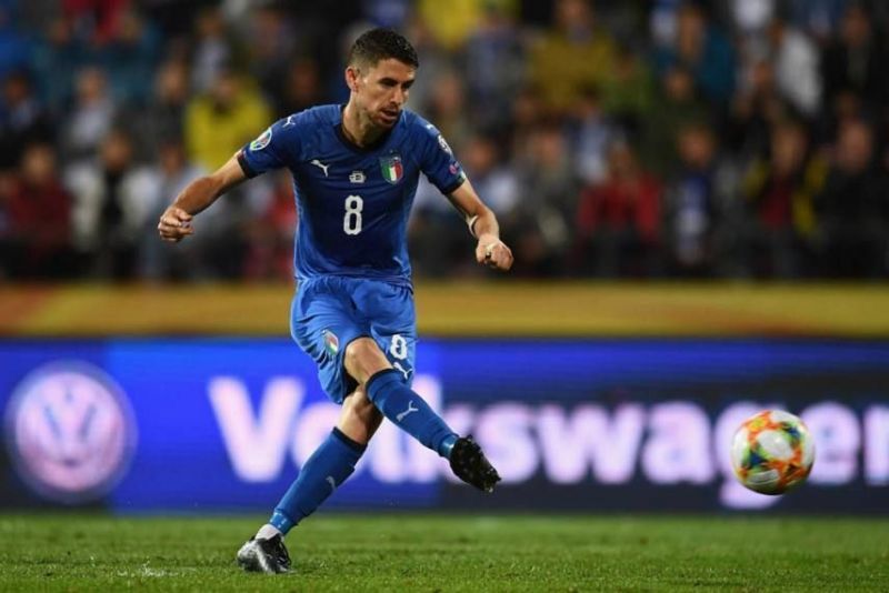 &Acirc;&nbsp;Jorginho scored the winner for Italy away in Finland