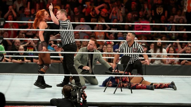 Becky Lynch was fined for attacking the referee at Clash of Champions