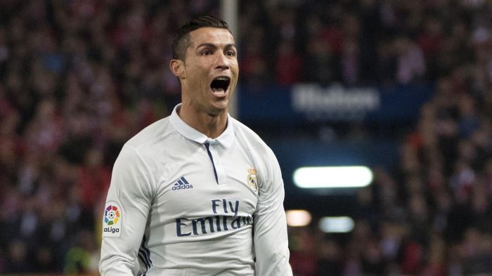 Cristiano Ronaldo is the only player to score two Liga hat-tricks in the Madrid derby