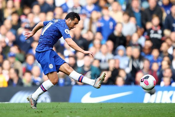 Pedro saw as many as three chances in the first half for himself