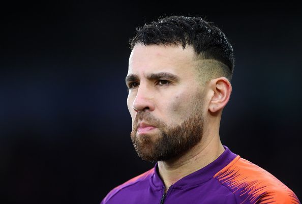 Otamendi cut a sorry figure at the back