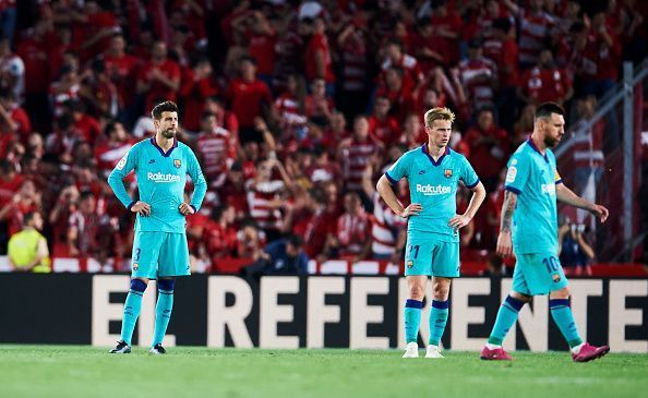 Barcelona lost to Granada to continue their worrying away form.