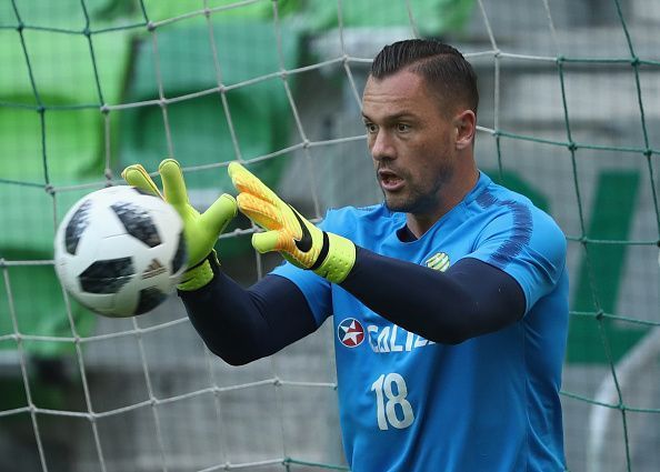 First-choice goalkeeper Danny Vukovic has been excluded from the Champions League squad due to injury