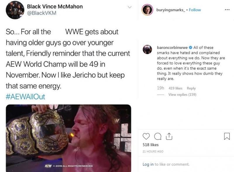 Baron Corbin made his feelings known