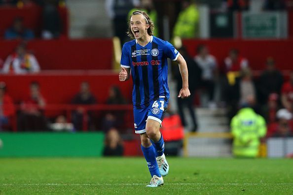 Luke Matheson celebrates his goal.